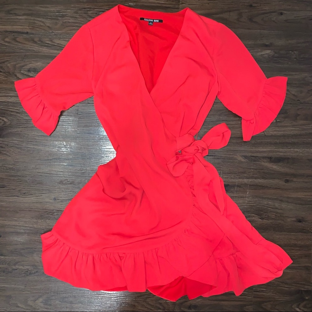 Gianni Bini Red Wrap Dress